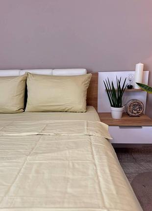 Комплект постільної білизни goldik двоспальний бавовна світла