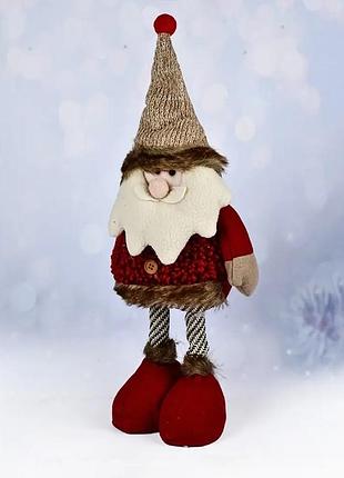 Фігура новорічна телескопічна stenson santa snowman r95917 19465 35-60 см
