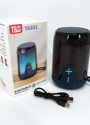 Портативная колонка с bluetooth tg652, колонка для домашней вечеринки переносная для музыки qd-64
