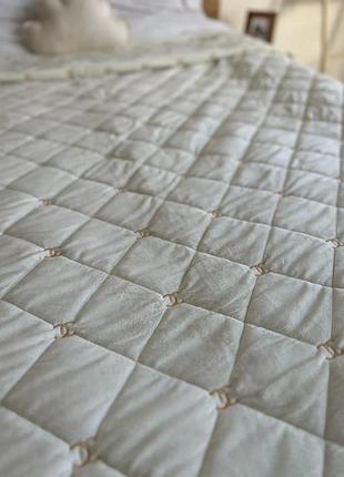 Покривало стьобане шанель туреччина плед-покривало 220×240 у сумці