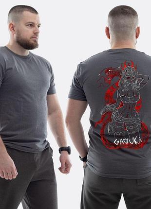 Чоловіча класична футболка з принтом sunset goons дівчина з пістолетом змія гадюка , графітовий