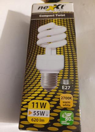Лампочки next compact twist 11w55w 620 lm.