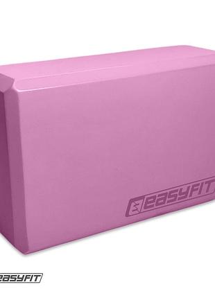 Блок для йоги easyfit eva розовый лучшая цена с быстрой доставкой по украине