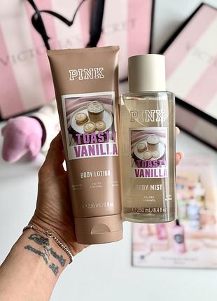 Спрей та лосьйон для тіла toasty vanilla victoria’s secret