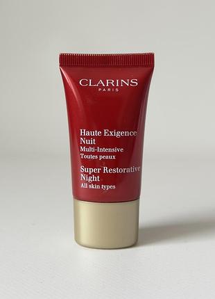 ❗️уцінка. clarins paris — super restorative night multi-intensive — нічний відновлювальний крем для всіх типів шкіри