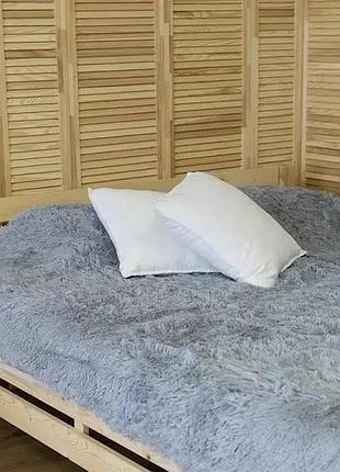Хутряне покривало травка євро розміру 220х240 сучасний стиль