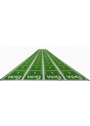 Спринтерська тренувальна доріжка wcg turf 15 мм із розміткою 1 м, штучна трава, 1×15 м лучшая цена с быстрой доставкой по украине