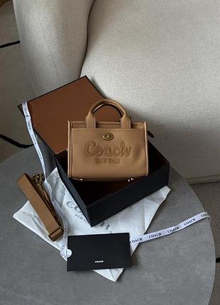 Сумка coach cargo tote bag 20 brown