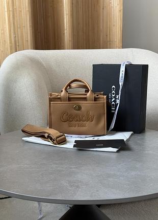 Сумка coach cargo tote bag 20 brown 2