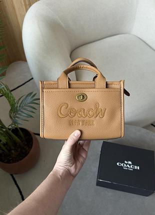 Сумка coach cargo tote bag 20 brown 4
