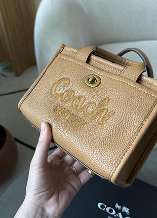 Сумка coach cargo tote bag 20 brown 5