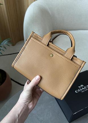 Сумка coach cargo tote bag 20 brown 6
