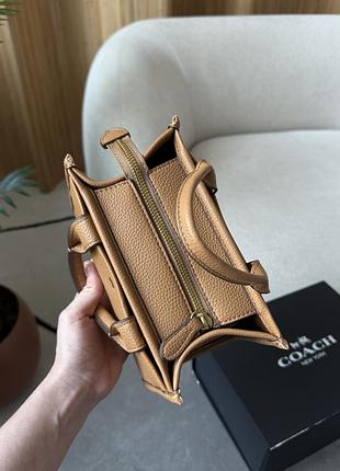 Сумка coach cargo tote bag 20 brown 8