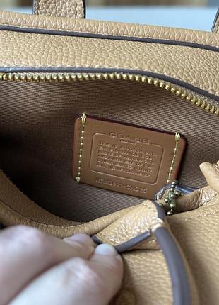Сумка coach cargo tote bag 20 brown 9