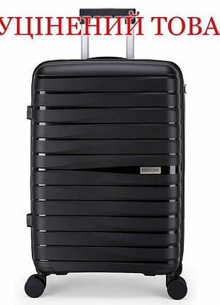 Чемодан semi line 28" (l) черный (t5794-3), для перевозки багажа и личных вещей, для самолета, поезда и автобуса, для ручной клади