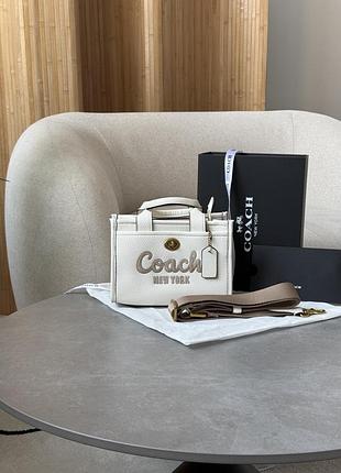 Сумка coach cargo tote bag 20 white