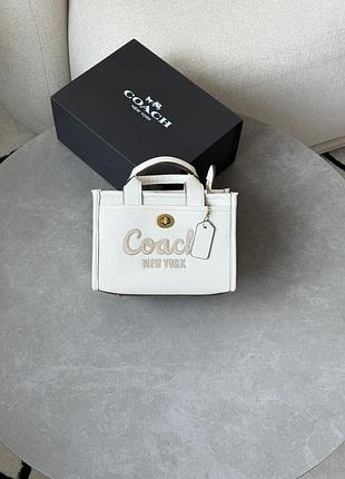 Сумка coach cargo tote bag 20 white 2