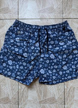 Пляжные шорты y2k luxury polo ralph logo lauren floral swim shorts blue men’s xl swimwear hype