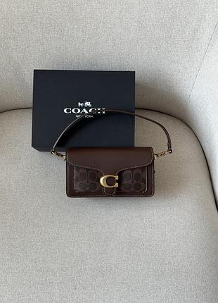 Сумка coach tabby shoulder bag 20 in signature canvas