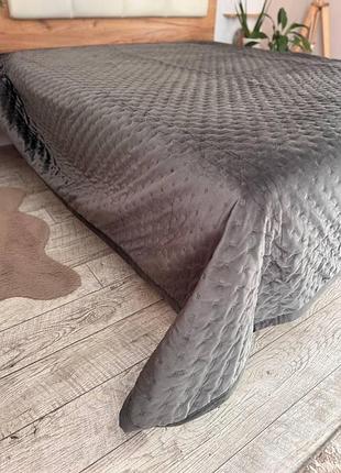 Покрывало для двуспальной кровати 210х230 см. colourfull home 5d с натуральным составом в подарочной сумке.