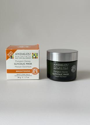 ❗️уцінка. andalou naturals — pumpkin honey glycolic mask — гліколева маска з гарбузом та медом
