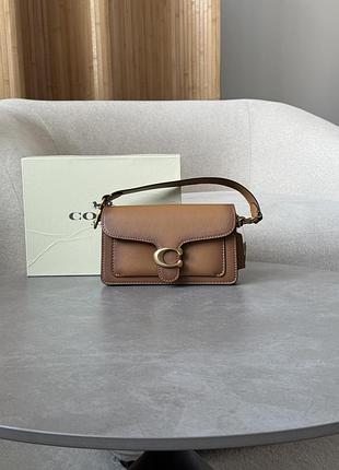 Сумка coach tabby shoulder bag 20 brown/gold