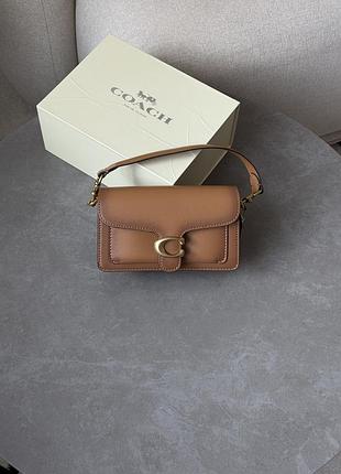 Сумка coach tabby shoulder bag 20 brown/gold 2
