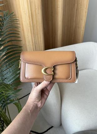 Сумка coach tabby shoulder bag 20 brown/gold 3