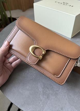 Сумка coach tabby shoulder bag 20 brown/gold 4
