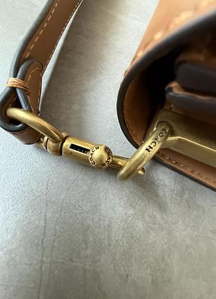 Сумка coach tabby shoulder bag 20 brown/gold 5