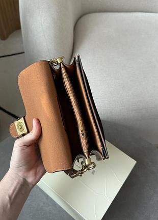Сумка coach tabby shoulder bag 20 brown/gold 7