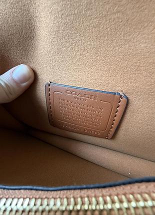 Сумка coach tabby shoulder bag 20 brown/gold 8