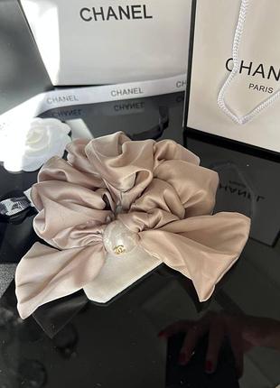 Брендова заколка для волосся шанель chanel, бежева