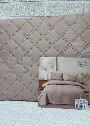Набір покривало євро бавовна стьобане 200x230 і наволочки 50x70 см koloco