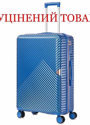 Чемодан semi line 28" (l) синий (t5727-3), для самолета, поезда и автобуса, для командировок и отпуска, для перевозки личных вещей