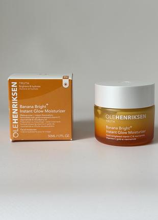 Olehenriksen truth — banana bright+ instant glow moisturizer — зволожувальний крем для миттєвого сяйва з вітаміном с та ніацинамідом