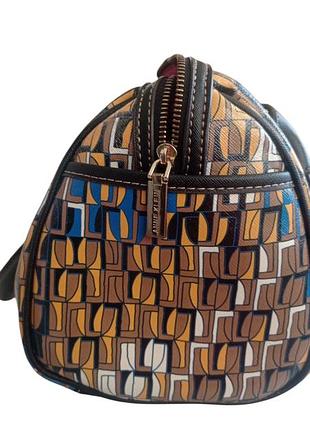 Сумка anne klein вместительная, красочная `(синий желтый черный)