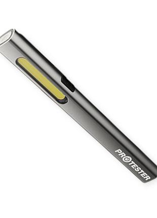 Фонарь инспекционный 2w cob + 1w smd, акб li-ion 2200 мач, usb type-c, магнит, 2 реж. protester