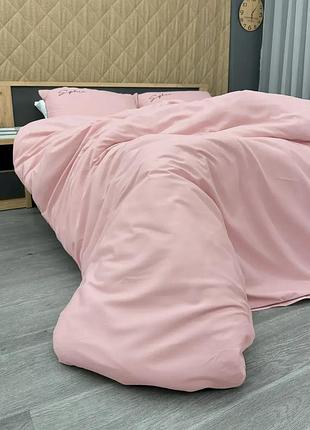 Сатиновий комплект crown 180х220 двоспального розміру універсальний на резинці