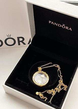 Колье медальон пандора shine и петиты pandora 8
