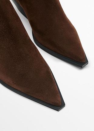 Шкіряні ботильйони massimo dutti😉 2