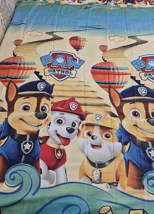 Полуторний комплект дитячої постільної білизни - патруль щенячий