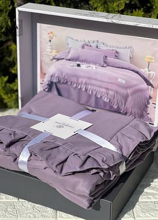 Комплект постільної білизни євро colorful home елегантна колекція