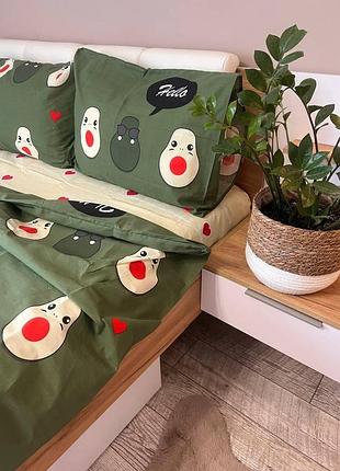 Двуспальный комплект постельного белья бязь 180×220 ткань без примесей