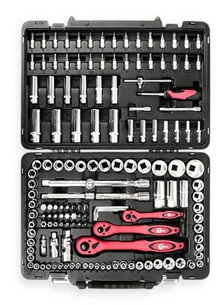 Набор инструмента 1/2",1/4",3/8" 151 шт с битами profi тайвань intertool 2