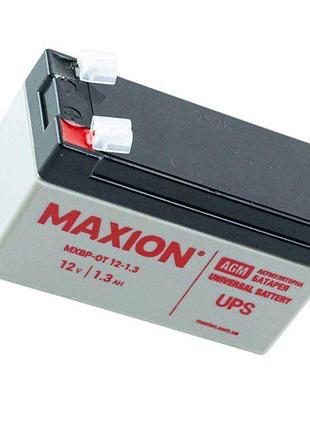 Акумулятор 6v 1.3а (97x24x52) sla промисловий maxion сірий