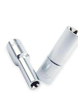 Головка торцевая torx шестилучевая удлиненная 1/2" е-18 toptul
