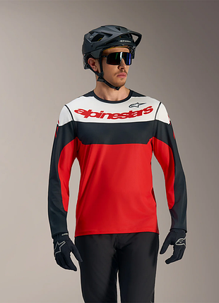 Джерси alpinestars a-dura race ls jersey красный, xl, категория веломайки, джерси, артикул 1760726-30-xl, цвет красный, размер xl