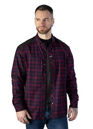 Сорочка "тайфун" red/navy (9579), xl лучшая цена с быстрой доставкой по украине
