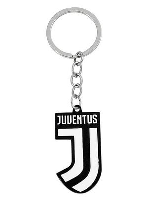 Брелок эмблема футбольный клуб ювентус juventus двухсторонний